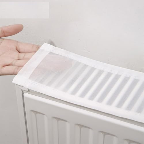 Heizkörper-Staubschutz, Heizkörper-Schutzhülle mit kratzfestem Garnstoff, atmungsaktiv, dekoratives Heizkörper-Pad, mit integriertem Magnet fixiert (60 cm)
