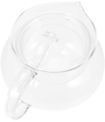 Cabilock théière pichet de boisson boules à thé pour thé en vrac machine à thé en vrac home decoration bouilloire verre vaisselle en verre fabricant de thé parfumé Un verre Transparent