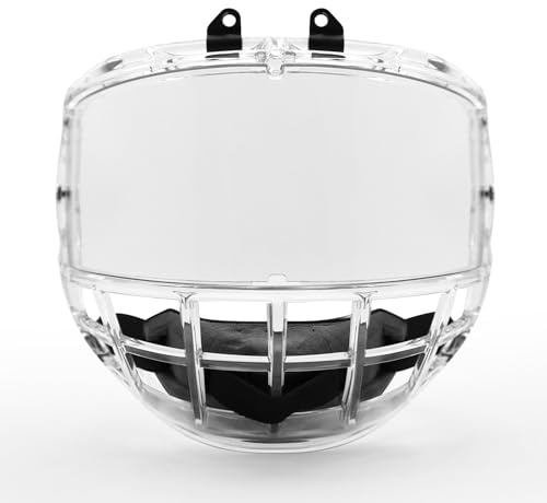 GY Hockey Full Shield Visor Junior Hockey Visor Ice Hockey Helmet Full Face Protection Visor (Clear)
