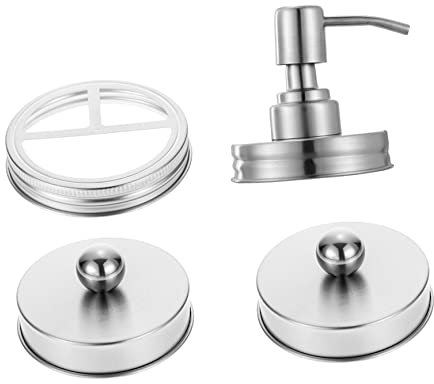 CONGARTENO Stainless Jar Lid Pump Head Cover for Pump Dispenser Mason Jar Drink Dispenser