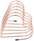 STOBOK Buchstütze Desktop-buchständer Roségoldener Schreibtisch-Organizer Bücherregal Buch Endet Briefständer Buchende Stand Seitenhalter Zum Lesen Aufzeichnen Staffeleien Eisen Rose Gold