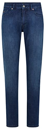 BOSS Delaware Slim-fit Jeans in Blue-Black Soft-Motion Denim