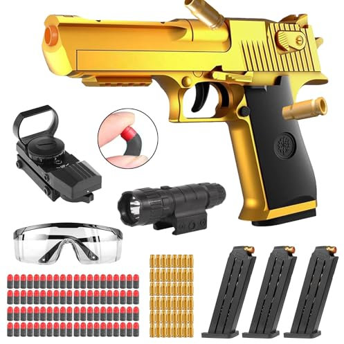 Giocattolo Blaster Proiettile in Schiuma Morbida,Pistola Giocattolo a Proiettile Morbido,Pistola Giocattolo,Giocattolo di Schiuma Blaster,Regali di Compleanno per 14+