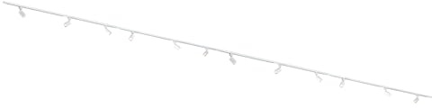 Qub Focus III 1-Phasen Led Schienensystem - 800cm - 12x GU10 Spots - 8x 1m Schienen - I-Form - Deckenstrahler Weiß - Erweiterbar & flexibel - LED-kompatibel - Modernes Design Spot lampe