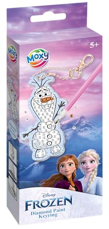 Totum Disney La Reine des Neiges Kit porte-clés peinture diamant à faire soi-même, à partir de 4 ans, multicolore, S, Disney Frozen