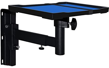 ADERFETBI Projector Stand Projector Wall Mount Full Motion Retractable Universal Projector Hanger Bracket Projector Bracket with Tray Dj Laptop Stand(24cm*33cm)