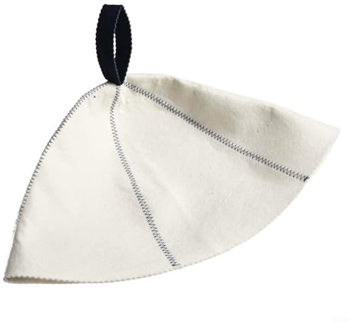 Accesorio de sauna de fieltro de lana que proporciona calidez y estilo esenciales para la relajación (azul)