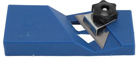 YDRCESMI 45 Degree Chamfer Planer Double Slot Straight Edges SK5 Blades Efficient Cutting Sturdy ABS Construction Woodworking Trimming Tool