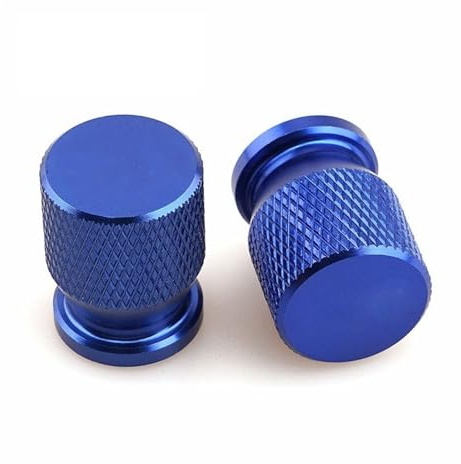 Reifenventilkappen Für Hon@&da NC750X NC 750X NC750 750 X 2014-2024 2025 Zubehör Motorrad CNC-Aluminium-Reifenventil-Abdeckkappen(Blue)