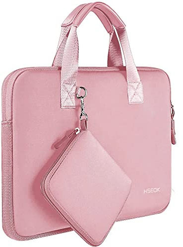 Hseok Laptop Sleeve 14.1-15 inch Case with Small Pouch, Neoprene Computer Bag Compatible with MacBook Air 15 M4 A3241 M3 A3114 M2 A2941, MacBook Pro 15 A1990 A1707, XPS 15 & More 14-15 PC,P02K01