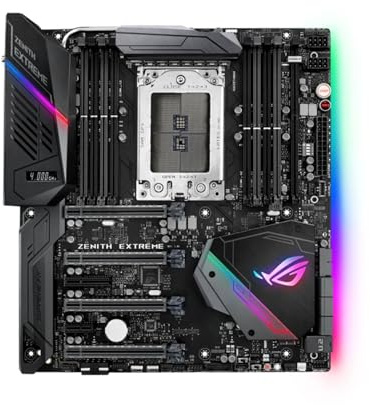Carte mère Fit for ASUS X399 ROG Zenith Extreme Compatible avec Les processeurs Ryzen Threadripper de 1re et 2e génération DDR4 3600 MHz NVME M.2 PCIe 3.0 Carte mère