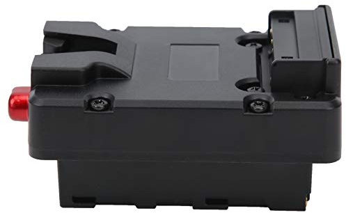 CHICIRIS Adaptateur de Batterie V-Lock, Sortie D-Tap Légère pour Lumière de Remplissage de Moniteur, Plastique Noir, 1 Pièce pour Appareils NP-F