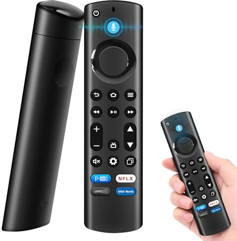 Ersatz-Sprachfernbedienung, Ersatz Fernbedienung mit Sprachfunktion, Kompatibel mit Smart TVs Stick 4K Max (2. Gen.),Smart TV-4-Serie, Smart TV Cube (3. Gen.),Smart TV-Omni-Serie & Omni-QLED-Series