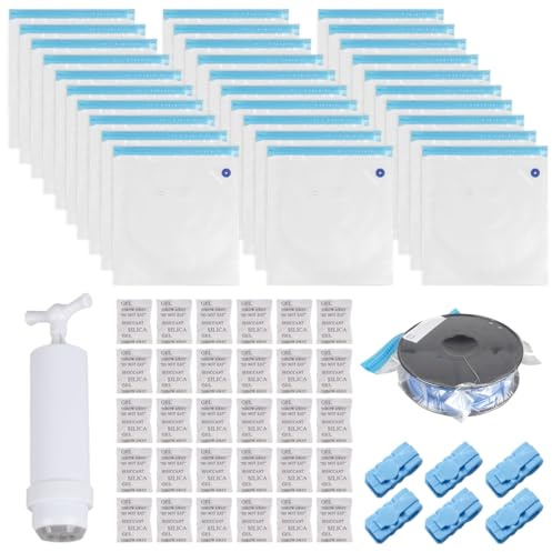3D Filament Vakuumbeutel mit USB-Pumpe zur Filamentaufbewahrung von 3D-Druckern, 3D Drucker Filament Vakuumtaschen Filamentspeicher, Transparente Versiegelte Beutel Staubdestellte