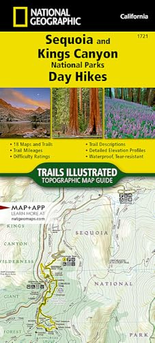 Sequoia and Kings Canyon National Parks Day Hikes Map (National Geographic Topographic Map Guide, 1721)