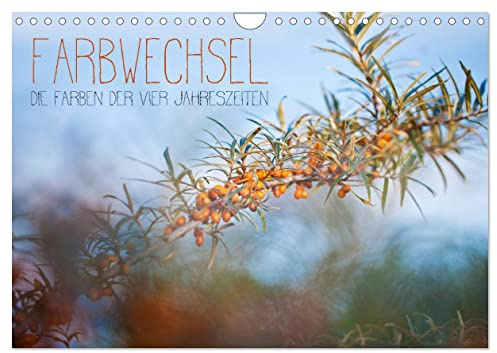 Farbwechsel - Die Farben der vier Jahreszeiten (Wandkalender 2026 DIN A4 quer), CALVENDO Monatskalender: Für Naturliebhaber und Fotofreunde, die Natur im Wandel der Jahreszeiten. (CALVENDO Natur)