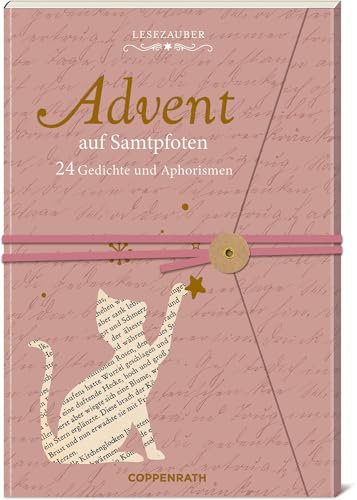 Brief-Adventskalenderbuch - Advent auf Samtpfoten: 24 Gedichte und Aphorismen: Adventsbuch mit Seiten zum Auftrennen, mit Brieföffner (Literarische Adventskalender)