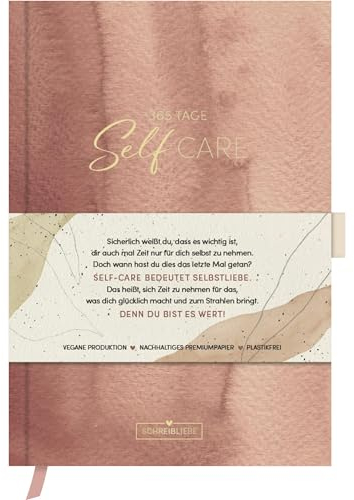 Self-Care Tagebuch Terra: 365 Tage Ausfüllbuch mit Goldveredelung für mehr Selbstliebe und Dankbarkeit sowie Tipps für deine Selbstfürsorge. 200 Seiten Schreibliebe