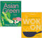 Asian Green & Wok On By Ching-He Huang Collection 2 Books Set