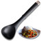 Nonstick Sauce Serving Ladle Utensil - Hard Wearing Black Nylon, Rose Gold Handle Hanger. Heat Resistant to 210°C. Unique Integrated Tool Rest for Extra Hygiene. Brooklyn Range by Taylors Eye Witness