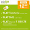 winSIM Handytarif z.B. Allnet Flat 7 GB – (Flat Internet 5G 7 GB, Flat Telefonie, Flat SMS und Flat EU-Ausland, 12,99 Euro/Monat, monatlich kündbar) oder andere Tarife