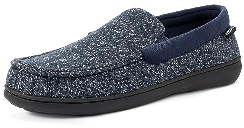 RockDove Pantoufles Mocassins SILVADUR en tissu anti-odeurs pour homme, Marin, 45 EU