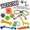 11 Exciting Variety Pack of Puppy Toys. Includes Treat Dispensing Rubber Ball. Hard Wearing Rope Toys ideal for Interactive and Independent Play. Great Dog Toys for Boredom and Teething.