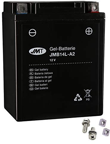 YB14L-A2 JMT Gel Batterie für CB 900 F2 Bol dOr Baujahr 1981-1983