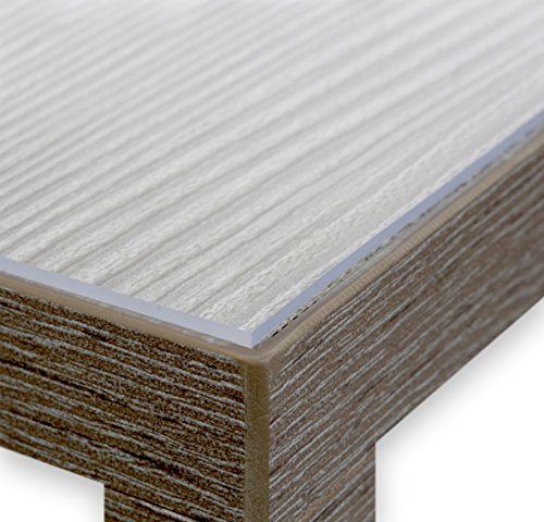 BEAUTEX Glasklar Folie 2,0 mm - Transparente Tischdecke Tischschutz - Made in Germany - Breite und Länge wählbar - eckig 40x80 cm
