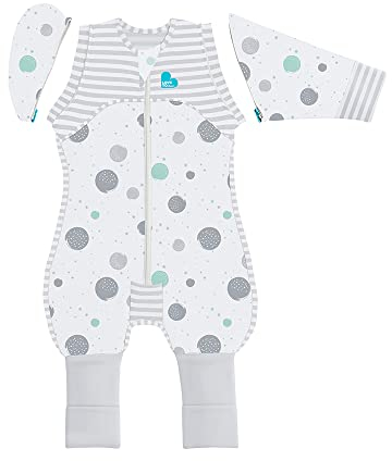 Love To Dream Swaddle Up Übergangssack Lite, XL, 11–14 kg, Hellweiß, eng anliegende Passform, Flügel, 0,2 Tog, geeignet für warme Temperaturen (24–27 °C), maschinenwaschbar, Von Hebammen empfohlen