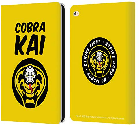 Head Case Designs Licenciado Oficialmente Cobra Kai Logotipo 2 Arte Compuesto Carcasa de Cuero Tipo Libro Compatible con Apple iPad Air 2 (2014)