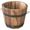 Holibanna Balcony Planter Round Garden Flower Pot Wood Bucket Planters Pot Retro Style Wooden Whiskey Bucket Outdoor Planters Wooden Bucket Barrel Wooden Pail Planters Bamboo Big Basin Juicy