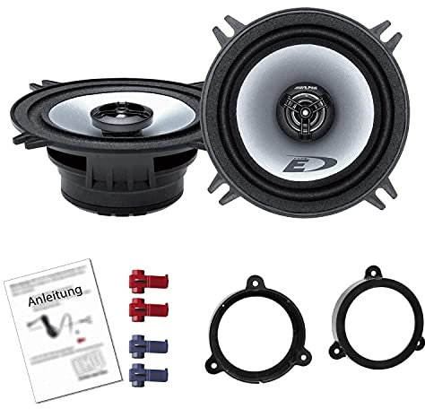 Alpine SXE-1325S Auto Lautsprecher Boxen 400 Watt 13 cm Koax passend für Renault Megane III (Z) 2008-2014 Türen Front und Heck