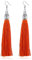 YAZILIND Quaste Ohrringe Bohemian Ethnic Style Angelhaken Baumeln Ohrring Frauen Mädchen Ohrschmuck(Orange)