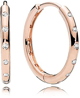 PUYYDS Neuer Pandora-Ohrring aus 925er Sterlingsilber, Herz, Zeitlose Eleganz, verzauberte Krone, Signatur-Ohrring für Frauen, Schmuck, Geschenk