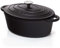 BBQ-Nerd Bräter (rund) mit Deckel 6,3 L aus Gusseisen mit Emaille-Beschichtung - Bratentopf Kochtopf Gusseisentopf - ideal zum langsamen Garen - Energieeffiziente, wärmespeichernde Cocotte