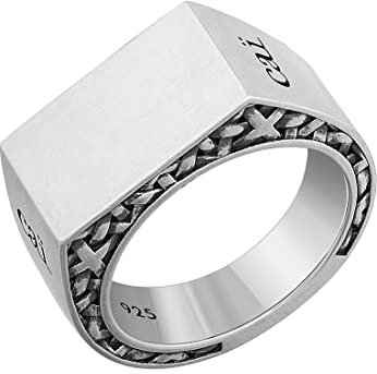 CAI Herren-Herrenring 925er Silber 64 Silber 32019013