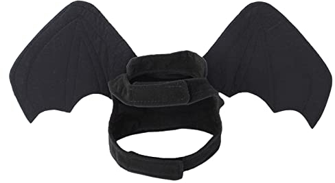 Tonsee Accessoire Katzen Welpen Hunde Kostüm Cosplay Kleidung Kostüm Schwarz Fledermaus Flügel Halloween Party Für Haustier Dekoration Kleidung Hundemantel Für Englische Bulldoggen (Black, M)