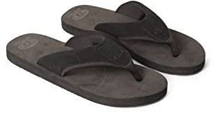 Animal Jekyl Mens Flip-Flops - Slip-on, Lightweight & Comfortable Footwear with Soft Padded upper Straps - Best for Spring Summer & Outdoors Grey Adult Shoe Size 11