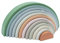 Wooden Stacking Toy Rainbow Building Blocks – pastel coloured, educational puzzle, geometric, arch toy, birthday gift, toy for children, XL Size12 pieces