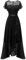 Berylove Cocktailkleid Damen Lang Kleid Schwarz Schlitz Lang Damen Kleider Elegant Abendkleid Lang Elegant für Hochzeit BLP7051 Black XL