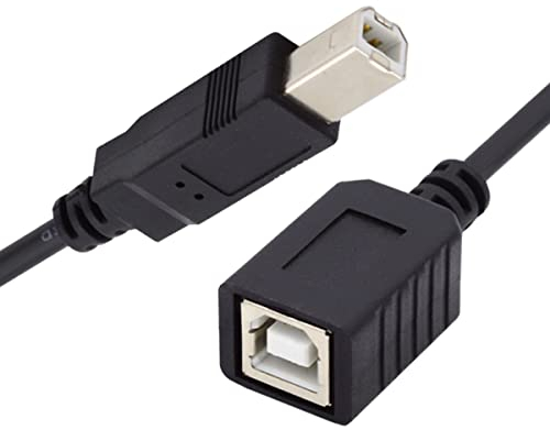 CY USB 2.0 B Type Male to Female Extension Cable 20cm for Printer Scanner Disk