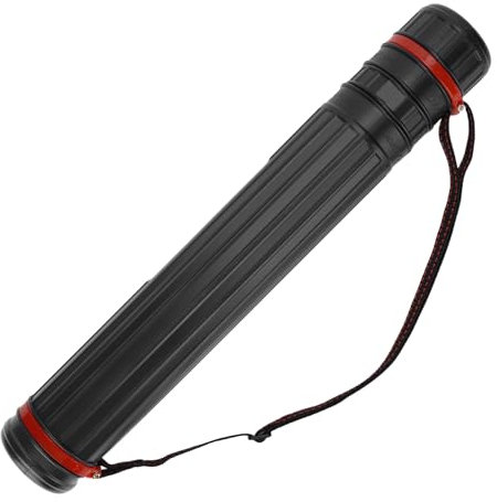 DEWEL Adjustable Telescopic Artist Drawing Tube 45-75 cm Waterproof Telescoping Adjustable Teletube Expandable with Carrying Strap, for Drawing, Blueprints, Maps, Flip Chart
