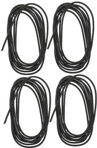 DOITOOL 8 Rolls jewelry making rubber band Notebook Stretchy Closure DIY hand account black notebooks beading cord black elastic belt notebook elastic bands Refill dedicated travel
