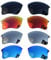 Acefrog Lot de 4 paires de verres de rechange polarisés pour lunettes de soleil Oakley Flak Jacket XLJ OO9009, ajustement parfait, incassables, anti-rayures, lot de valeur, Multicolore, taille unique