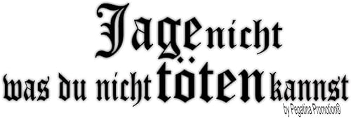 Rakelfix Jage Nicht was Du Nicht töten Kannst ca.75x20cm Aufkleber Heckscheiben