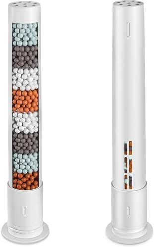 WIMAHA Lot de 3 têtes de douche pour changer le filtre de douche, filtre à eau dure multi-étapes, réduit le chlore et récupère l'équilibre du pH