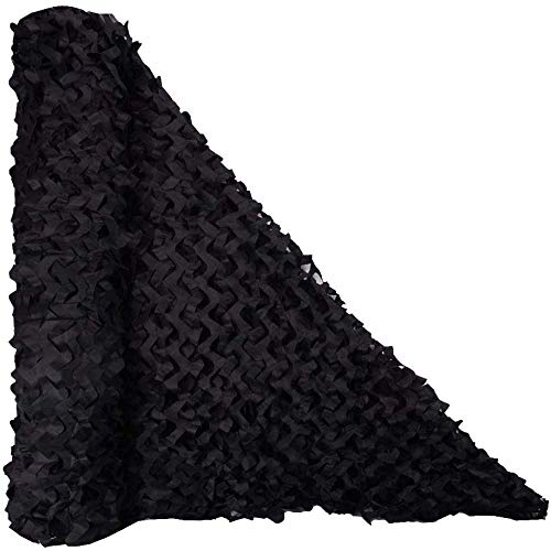 OUdini Camo Netting Camouflage Net, Bulk Rolls Army Sunscreen Nets, for Awnings, Camping, Shooting, Party Photography Background/Black/4.5 * 4.5M(14.8 * 14.8Ft)