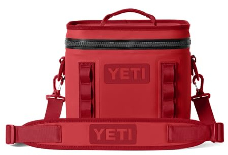 YETI Hopper Flip 8 Cool Bag, Portable & Insulated Backpack Cooler, Rescue Red