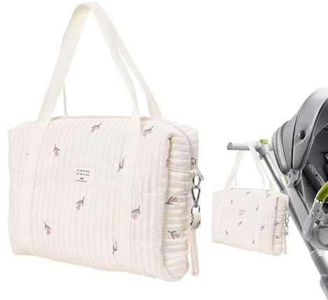 Jubepk Wickeltasche | Weiche Baumwoll-Stickerei Tote Wickeltasche – Weiche Baumwoll-Stickerei Tote Wickeltasche Mama Tasche Multifunktions-Reisetasche